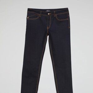 New Navy Contrast Stitch Jeans Just Cavalli Skinny Stretch XS